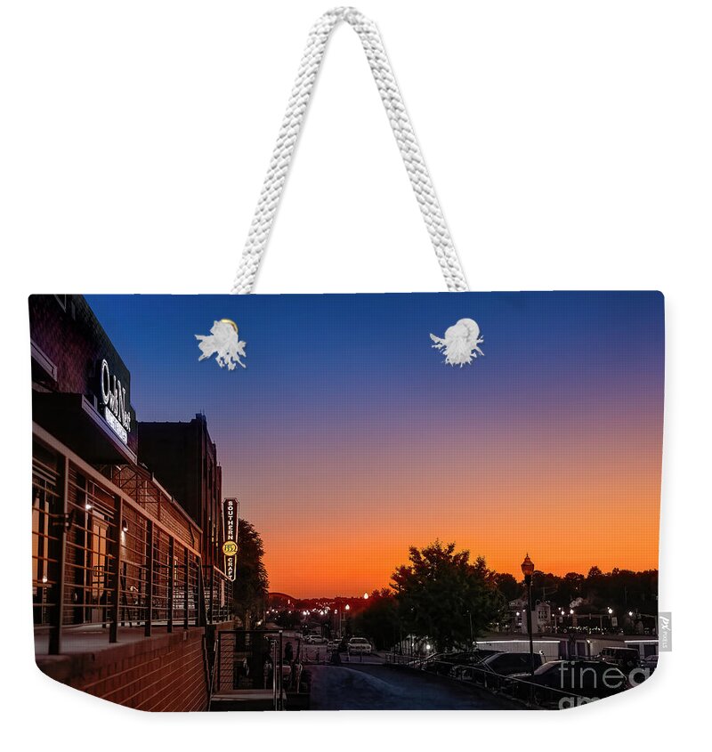 Johnson City Weekender Tote Bag featuring the photograph Another Johnson City Sunset by Shelia Hunt