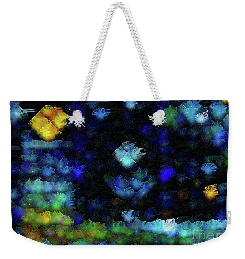 Stars Weekender Tote Bag featuring the painting Another Starry Starry Vincent Van Gogh Social Distance Night Number 1 by Aberjhani