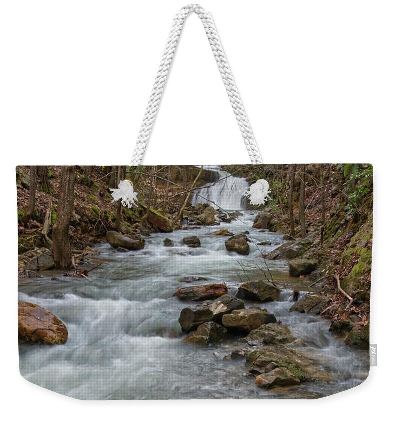 Triple Falls Weekender Tote Bag featuring the photograph Another Waterfall On Bruce Creek 4 by Phil Perkins