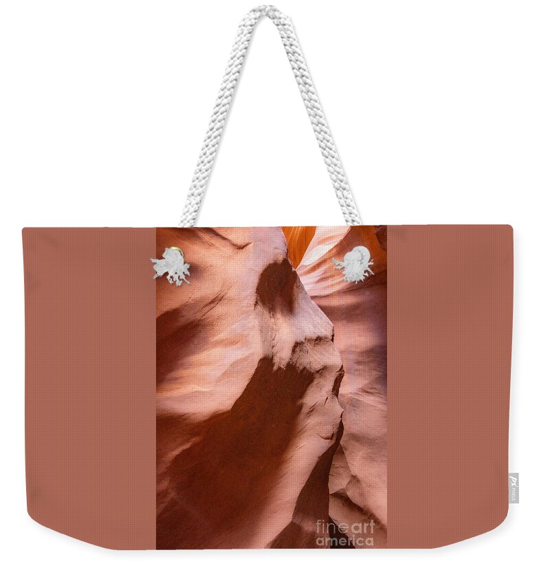 Antelope Canyon Yawn Weekender Tote Bag featuring the digital art Antelope Canyon Yawn by Tammy Keyes