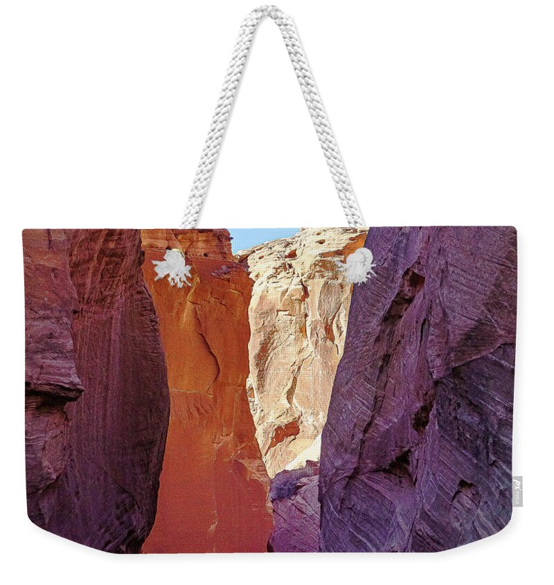 Landscape Weekender Tote Bag featuring the photograph Antilope Series 7 by Silvia Marcoschamer