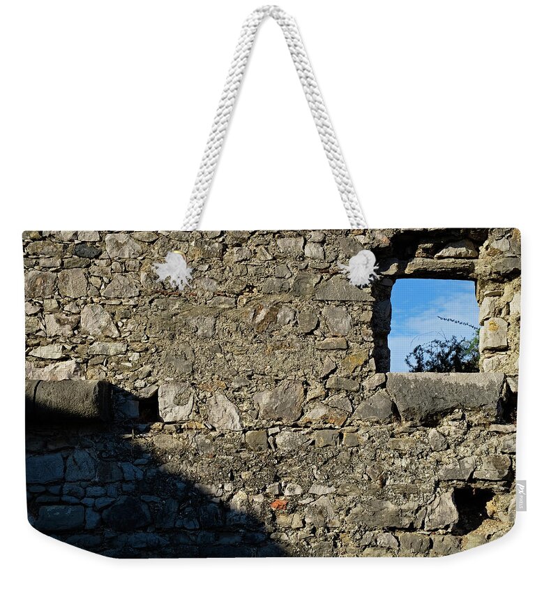 Forte Do Rato Weekender Tote Bag featuring the photograph Antique Cannon Battery Placement by Angelo DeVal