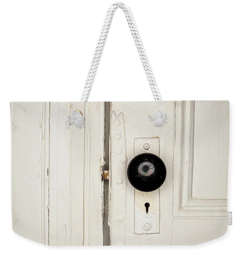 Door Weekender Tote Bag featuring the photograph Antique Door Knob 2 by Amelia Pearn