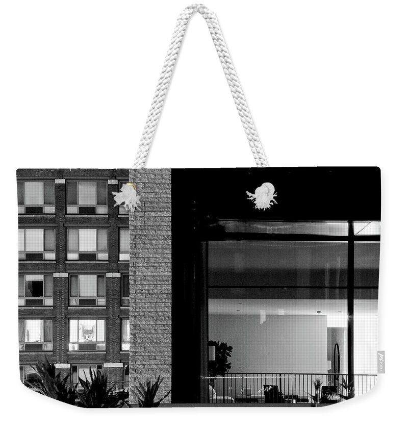 Black And White Photography Weekender Tote Bag featuring the photograph Antonioni in New York by Eyes Of CC