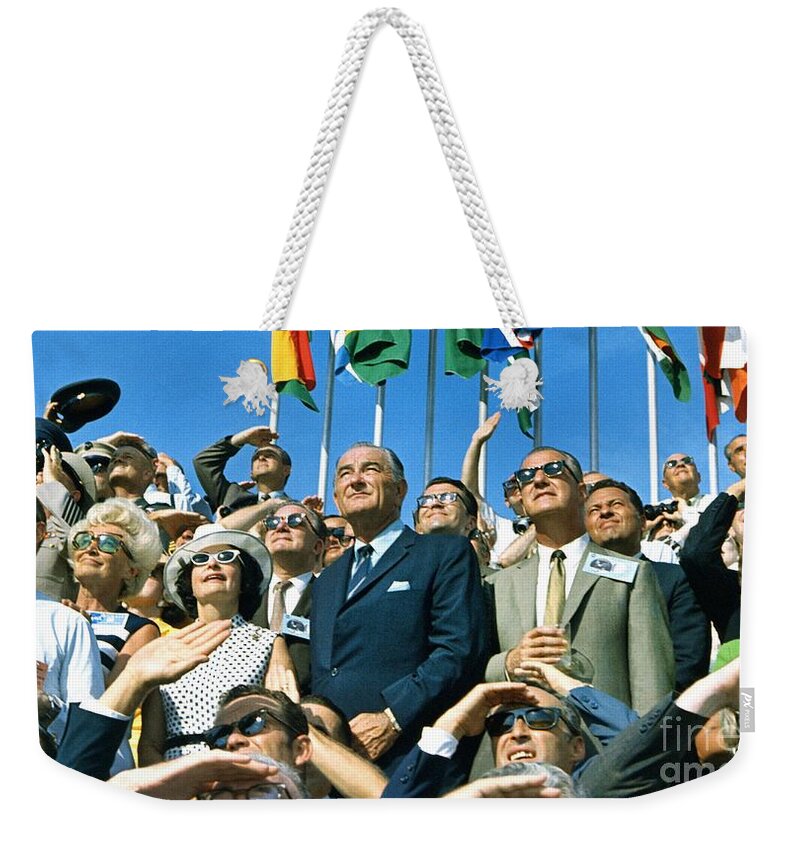 1969 Weekender Tote Bag featuring the photograph Apollo 11, Liftoff by Granger