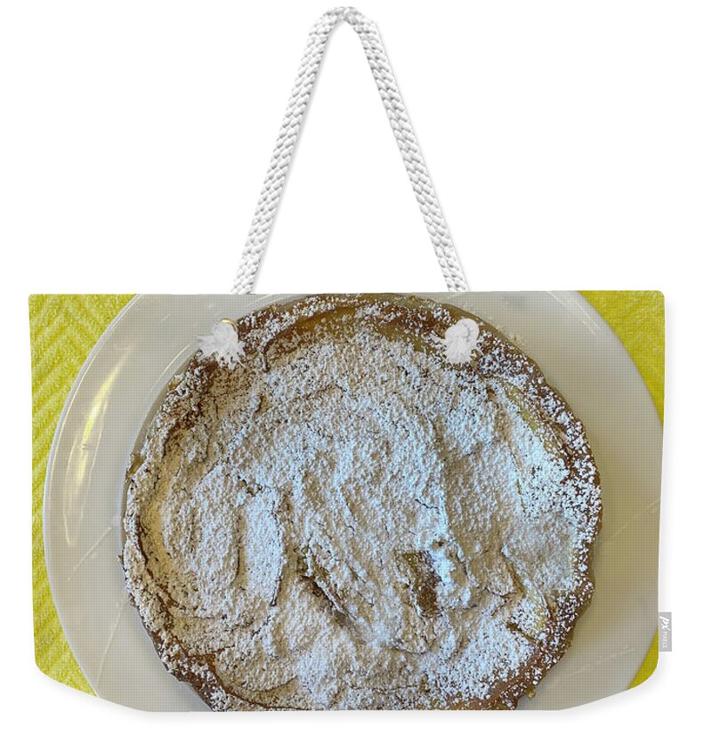 Gravityx9 Weekender Tote Bag featuring the photograph Apple Torte Desert by Gravityx9 Designs