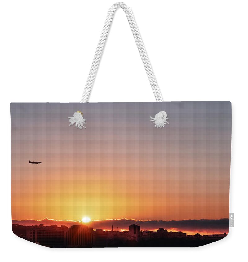 Approaching Weekender Tote Bag featuring the photograph Approaching by Micah Offman