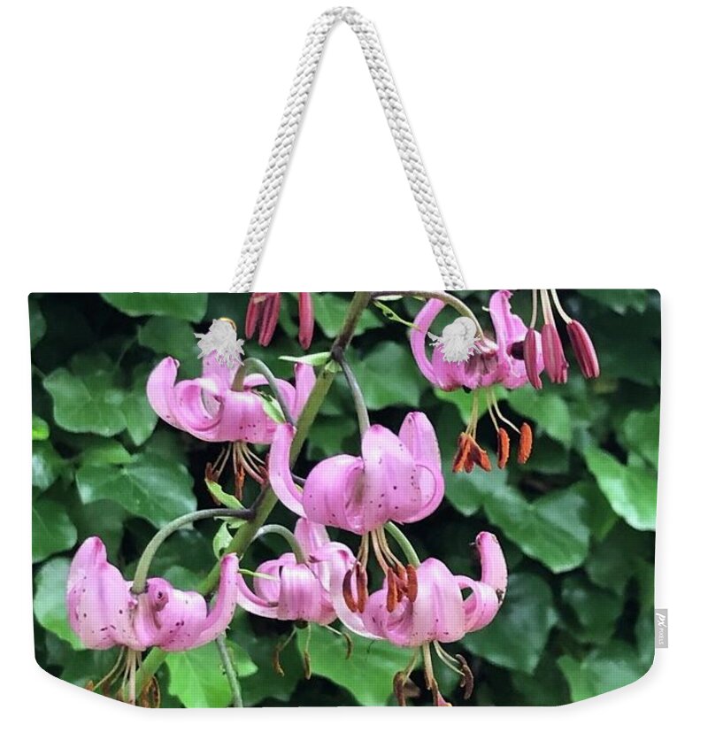 Arabian Lily Weekender Tote Bag featuring the photograph Arabian Lily by Mark Egerton