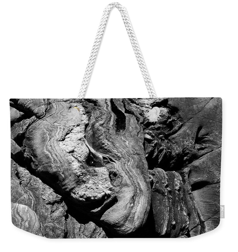Rock Weekender Tote Bag featuring the photograph Archaean by John Bartosik