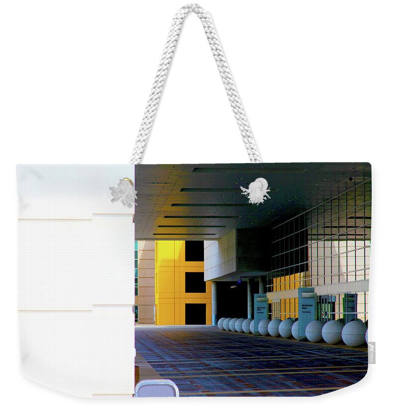 Geometry Weekender Tote Bag featuring the photograph Architectural Pattern Spheres by Patrick Malon
