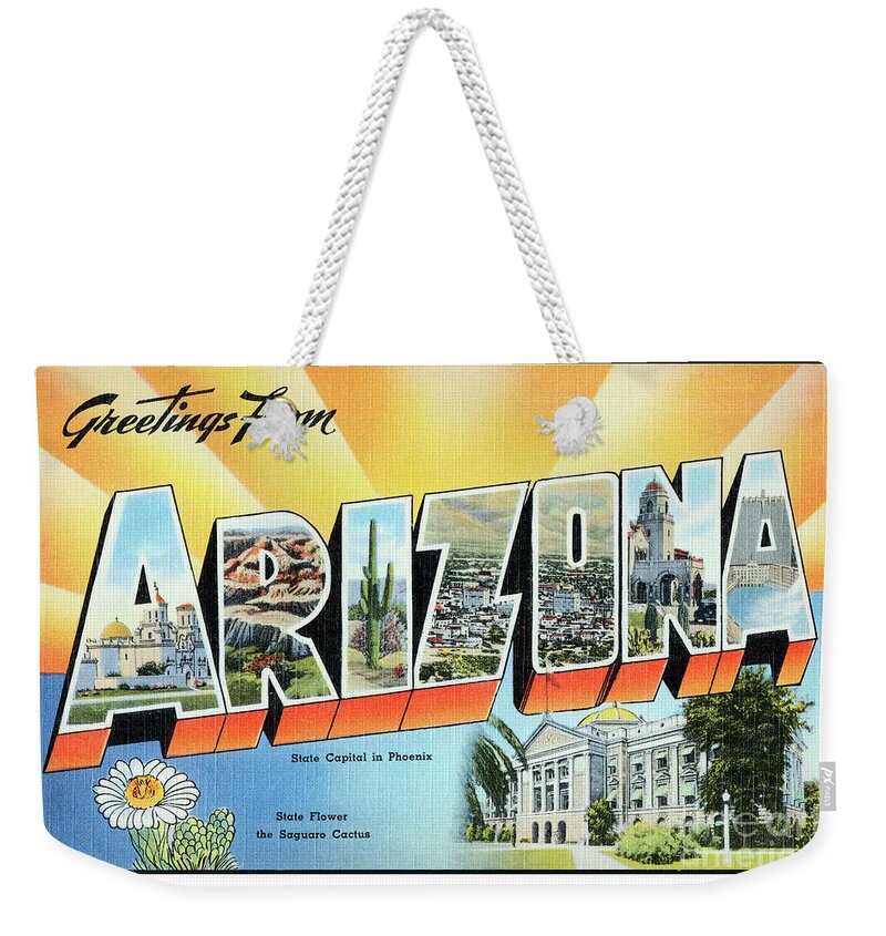 Building Weekender Tote Bag featuring the photograph Arizona Greetings by Mark Miller