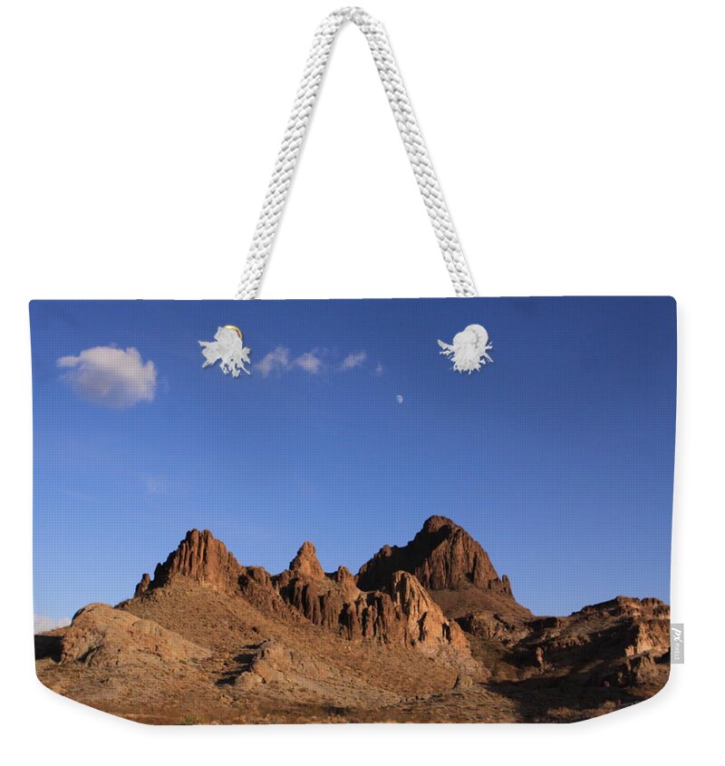 Arizona Weekender Tote Bag featuring the photograph Arizona Mountains by Karen Ruhl