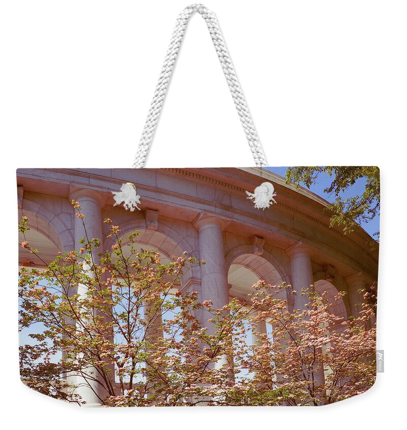 Cemetery Weekender Tote Bag featuring the photograph Arlington Cemetery by Mary Capriole