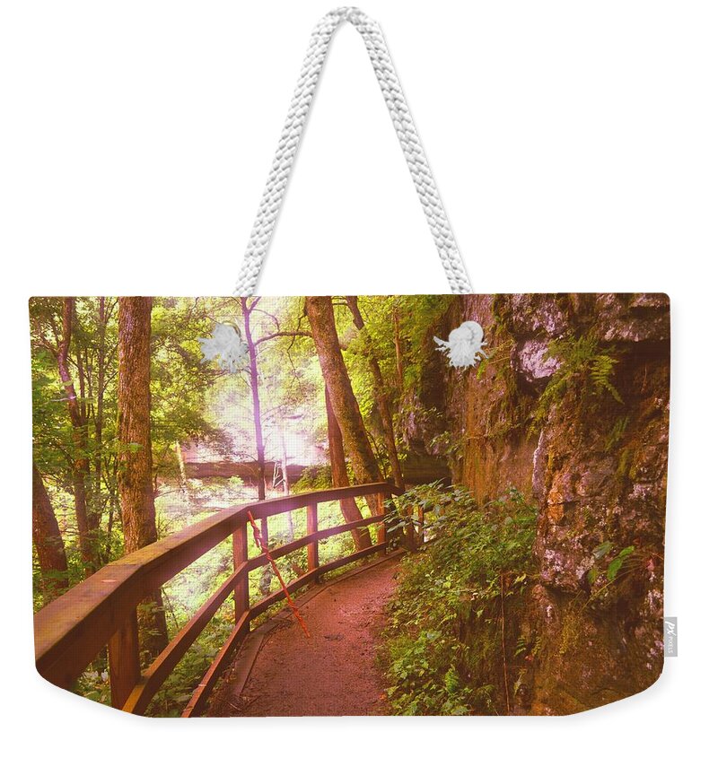 Mammoth Cave National Park Weekender Tote Bag featuring the photograph Around the Dark Forest Bend by Stacie Siemsen