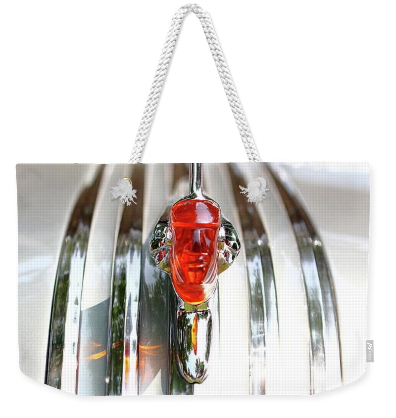 Pontiac Weekender Tote Bag featuring the photograph Art Deco Chief by Lens Art Photography By Larry Trager
