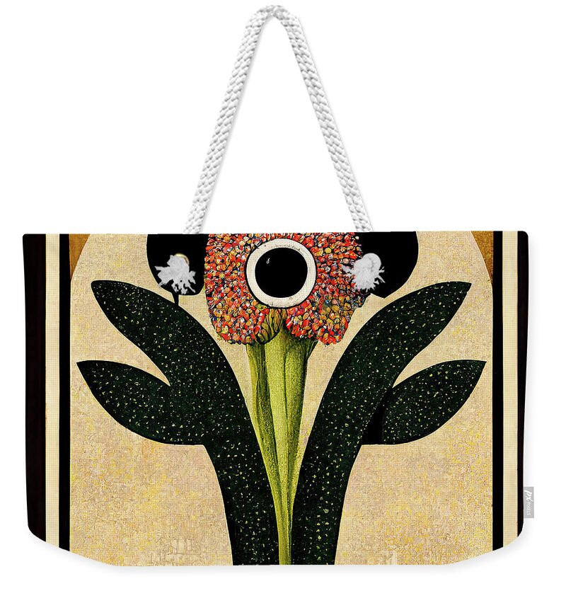  Weekender Tote Bag featuring the photograph Art Deco Floral 03 by Jack Torcello