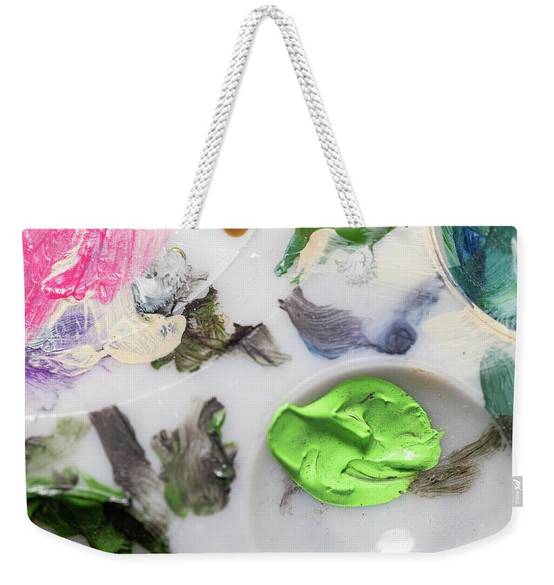 Art Weekender Tote Bag featuring the photograph Art Palette 1 by Amelia Pearn