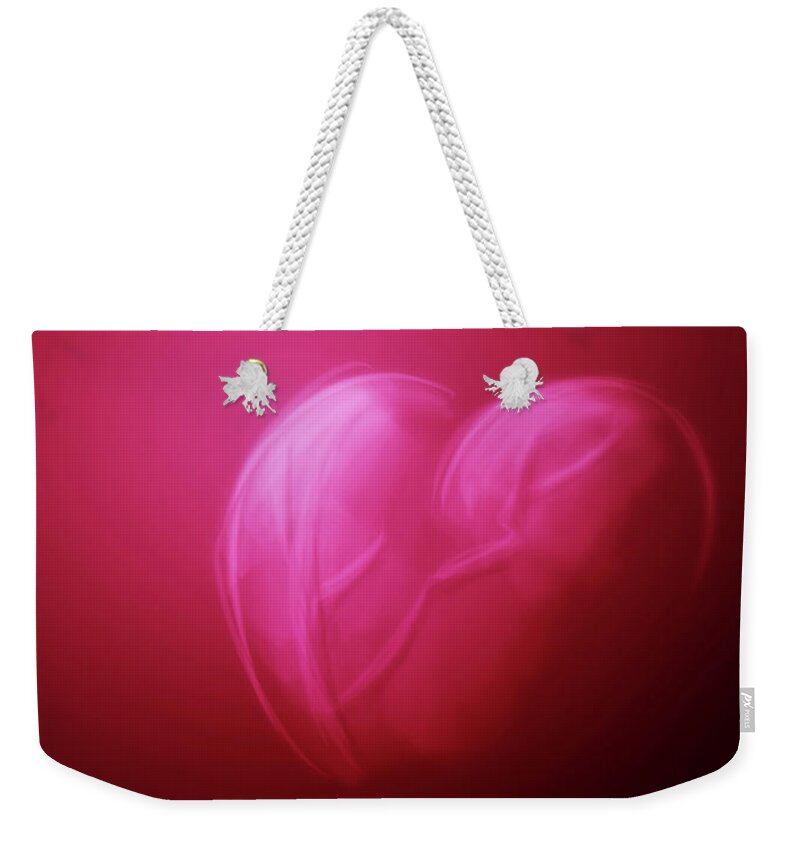 Heart Weekender Tote Bag featuring the digital art Art - Take This Heart by Matthias Zegveld