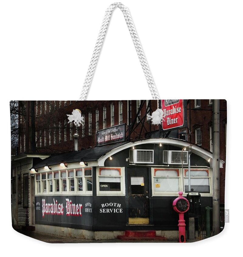 Diners Weekender Tote Bag featuring the photograph Arthur's Paradise Diner by Betty Denise