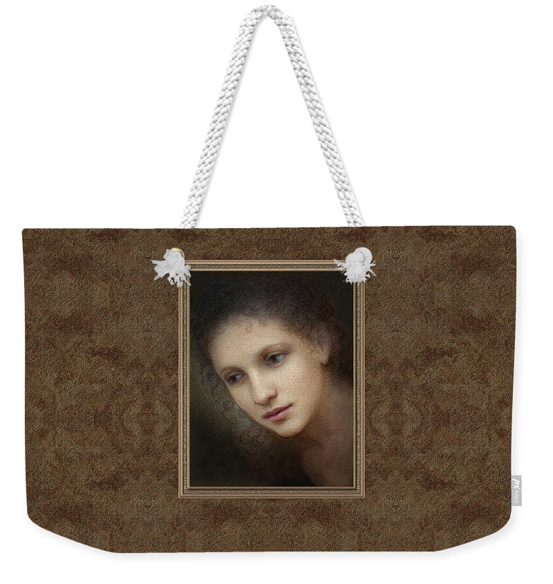 Spring Weekender Tote Bag featuring the pastel Spring Allegory by Kurt Wenner
