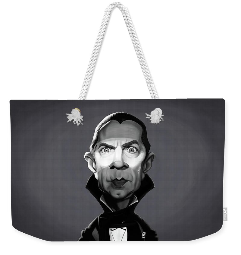 Illustration Weekender Tote Bag featuring the digital art Celebrity Sunday - Bela Lugosi by Rob Snow