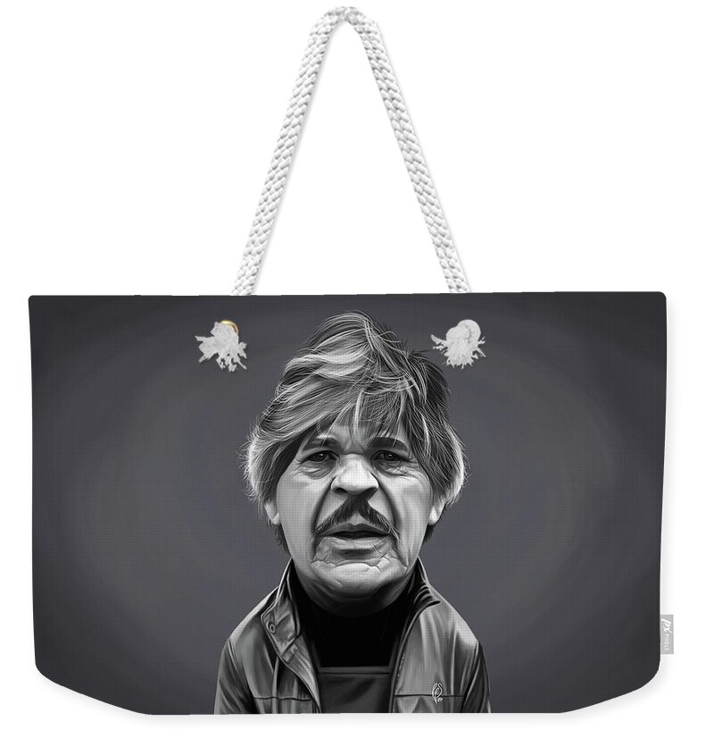 Illustration Weekender Tote Bag featuring the digital art Celebrity Sunday - Charles Bronson by Rob Snow