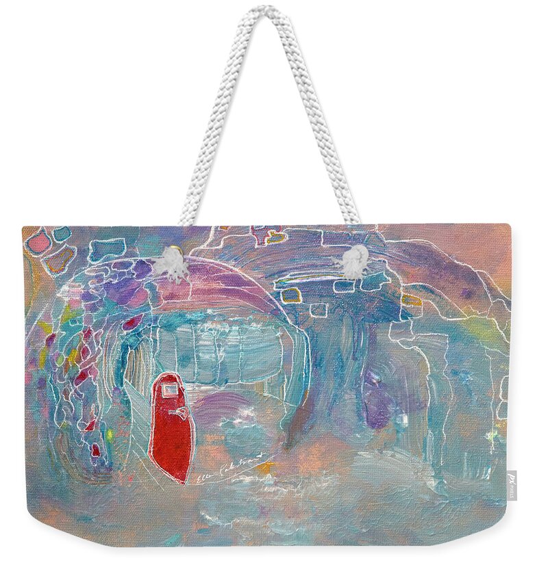 Wall Art Weekender Tote Bag featuring the painting The Rotundary by Ellen Palestrant