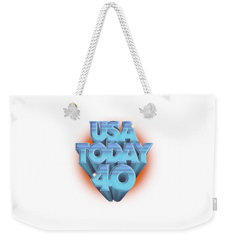 Usa Today Weekender Tote Bag featuring the digital art USA TODAY 40th Anniversary by Gannett