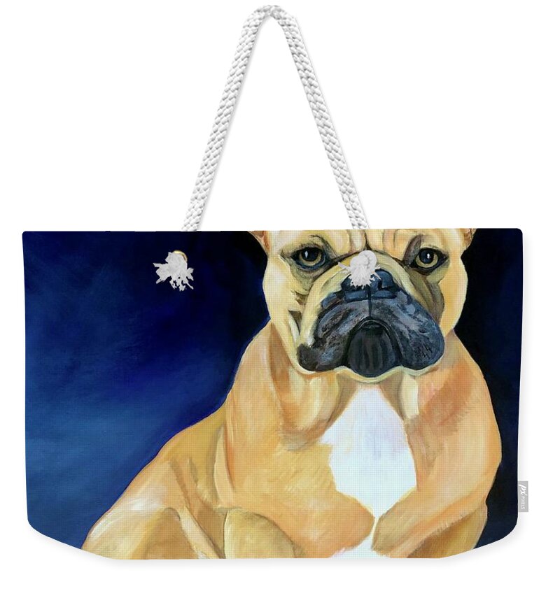 Asa Weekender Tote Bag featuring the painting Asa by Debi Starr