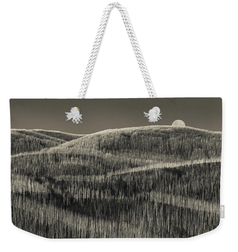 Burned Weekender Tote Bag featuring the photograph Ashes by Ari Rex