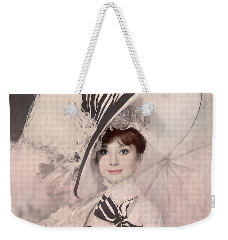Audrey Hepburn, My Fair Lady Weekender Tote Bag by Jerzy Czyz