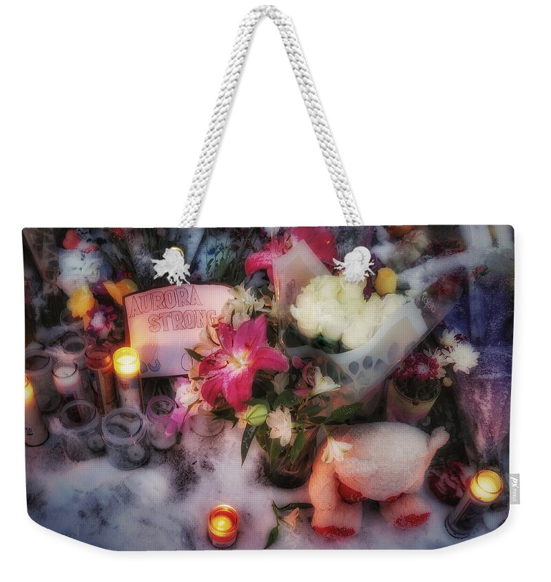  Weekender Tote Bag featuring the photograph Aurora Strong by Tony HUTSON