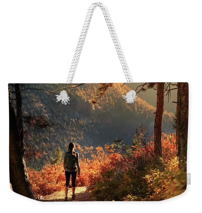  Weekender Tote Bag featuring the photograph Autumn at Barr Trail by Rob Blair