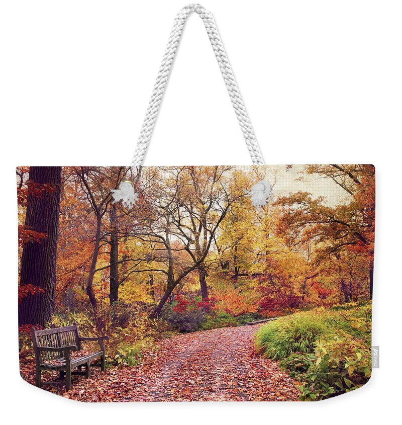 Autumn Weekender Tote Bag featuring the photograph Autumn Azalea Garden by Jessica Jenney