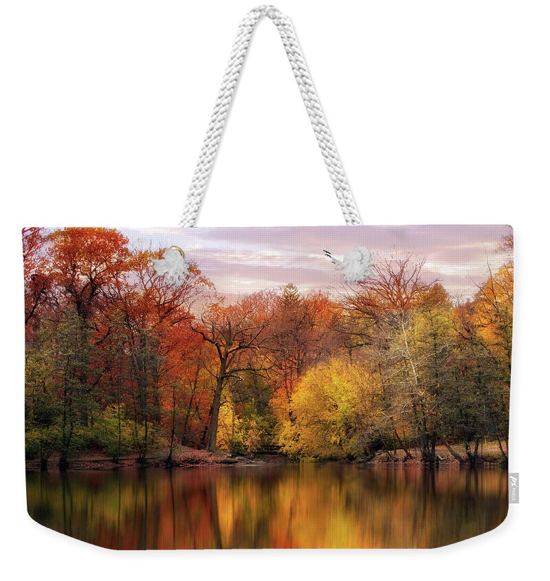 Autumn Weekender Tote Bag featuring the photograph Autumn Impressions by Jessica Jenney