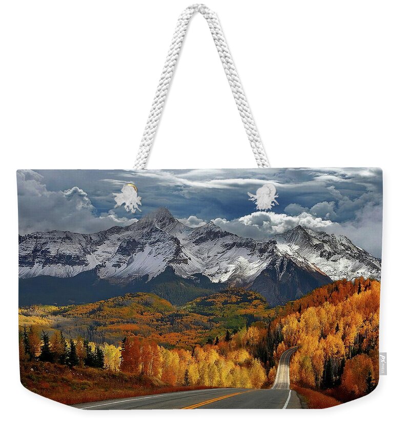 Mountains Weekender Tote Bag featuring the photograph Autumn In The Mountains by Russ Harris