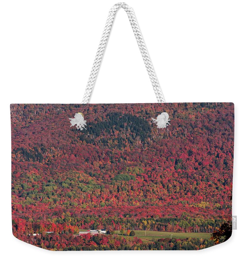 Vermont Weekender Tote Bag featuring the photograph Autumn in Vermont by Tim Kirchoff