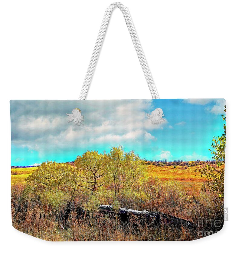 Jon Burch Weekender Tote Bag featuring the photograph Autumn on the Colorado Prairie by Jon Burch Photography