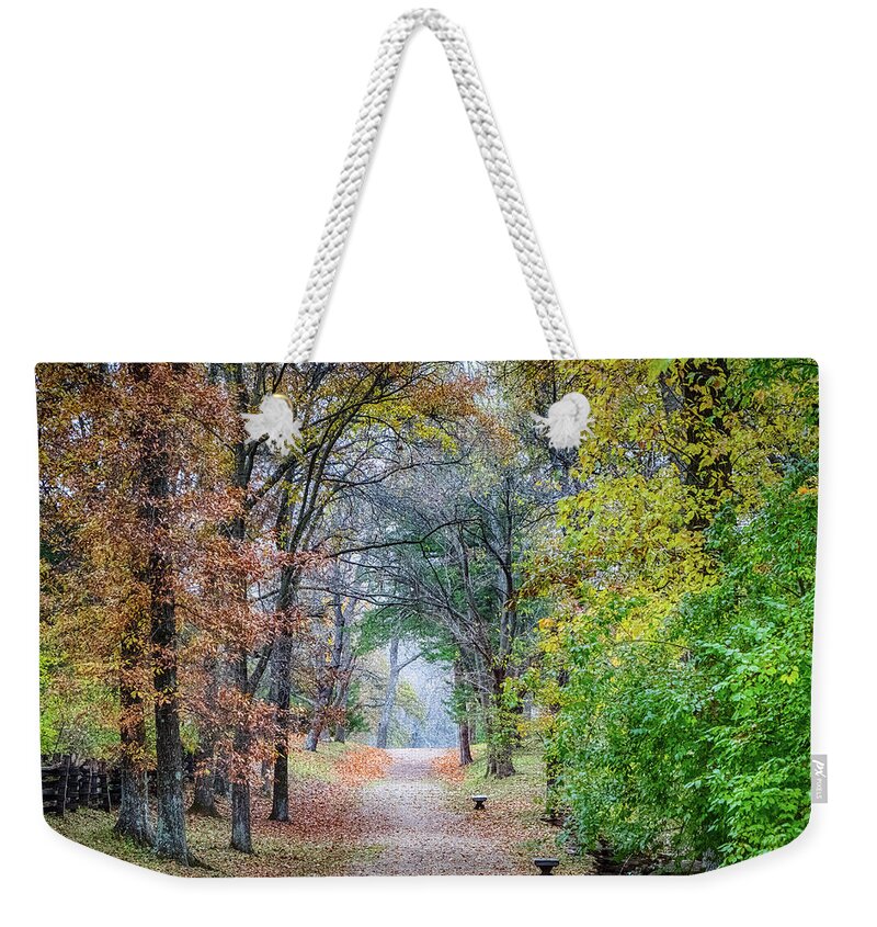 2017 Weekender Tote Bag featuring the photograph Autumn Walk by Gerri Bigler