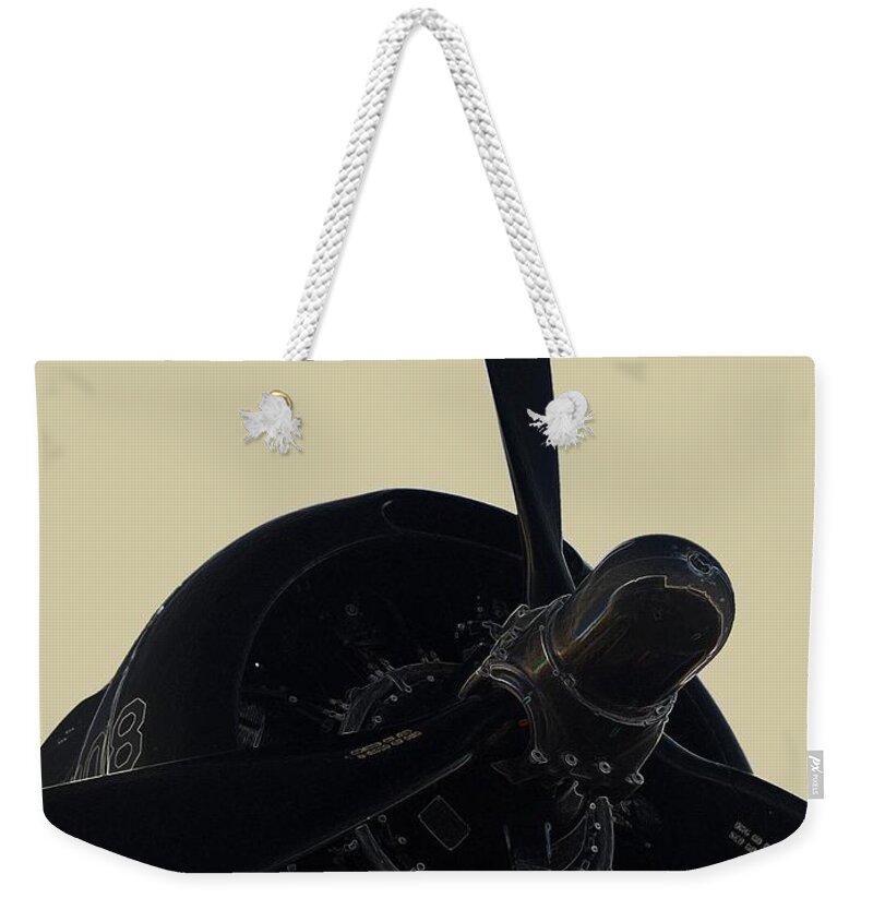 Graphic Weekender Tote Bag featuring the photograph Propeller by Julio R Lopez Jr