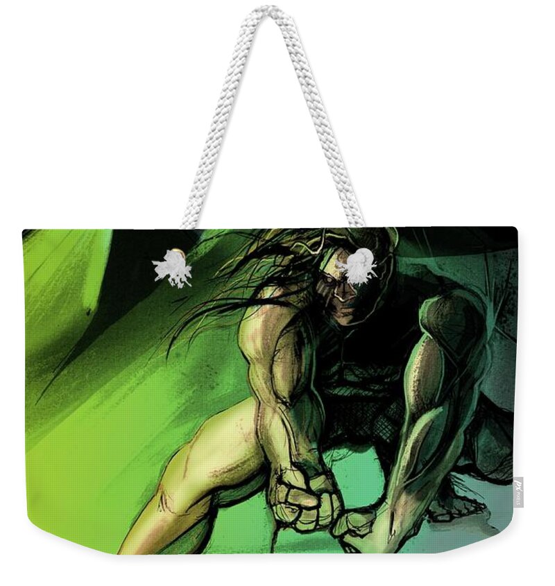  Weekender Tote Bag featuring the painting B 8 V 8 by John Gholson