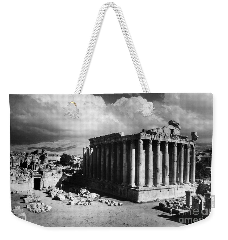 20th Century Weekender Tote Bag featuring the photograph Baalbek, Lebanon by Granger