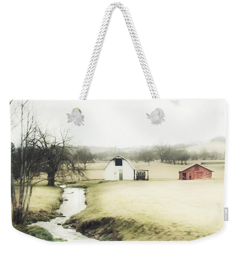 Barn Weekender Tote Bag featuring the photograph Babbling Brook by Julie Hamilton