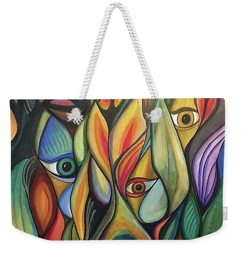Nature Weekender Tote Bag featuring the mixed media Back to Nature by Jeff Malderez