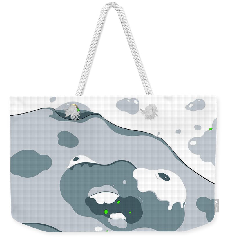 Water Weekender Tote Bag featuring the drawing Bad Credit by Craig Tilley