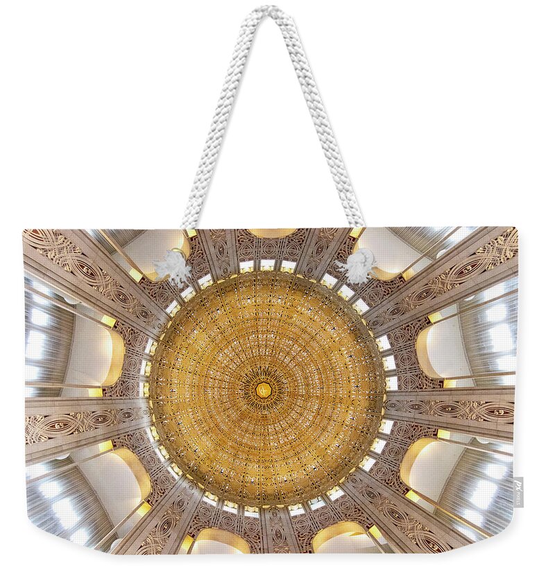 Bahai Temple Dome Weekender Tote Bag featuring the photograph Bahai Temple Dome by Patty Colabuono