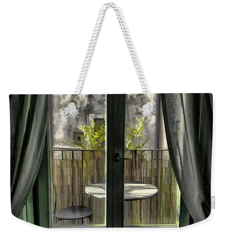Catania Weekender Tote Bag featuring the photograph Balcony in Catania by Monroe Payne