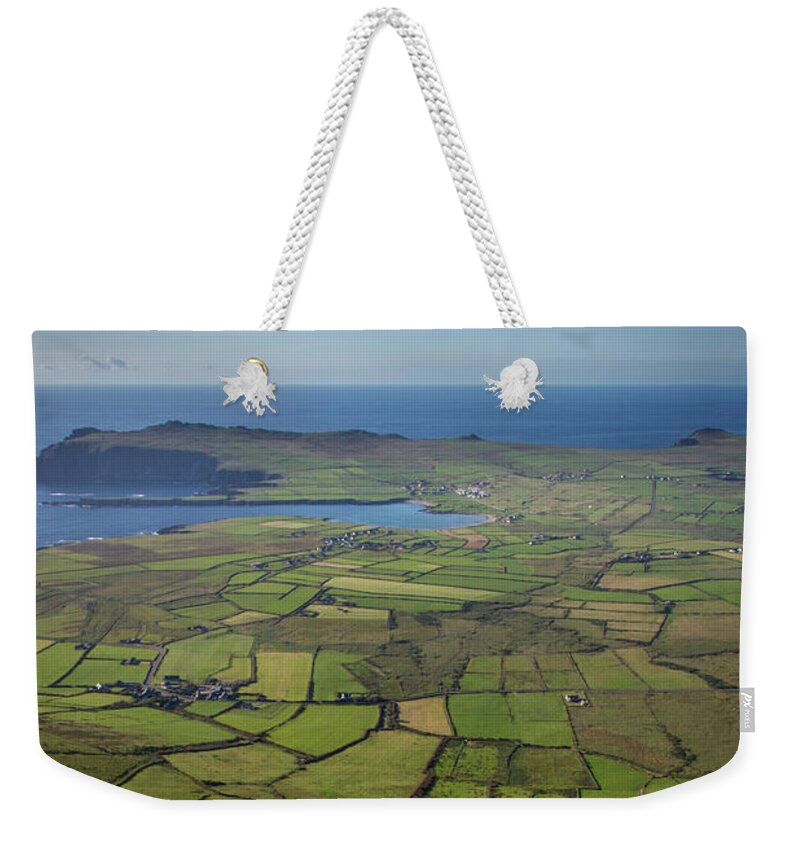 Teeravane Weekender Tote Bag featuring the photograph Ballyferriter From Above II by Mark Callanan