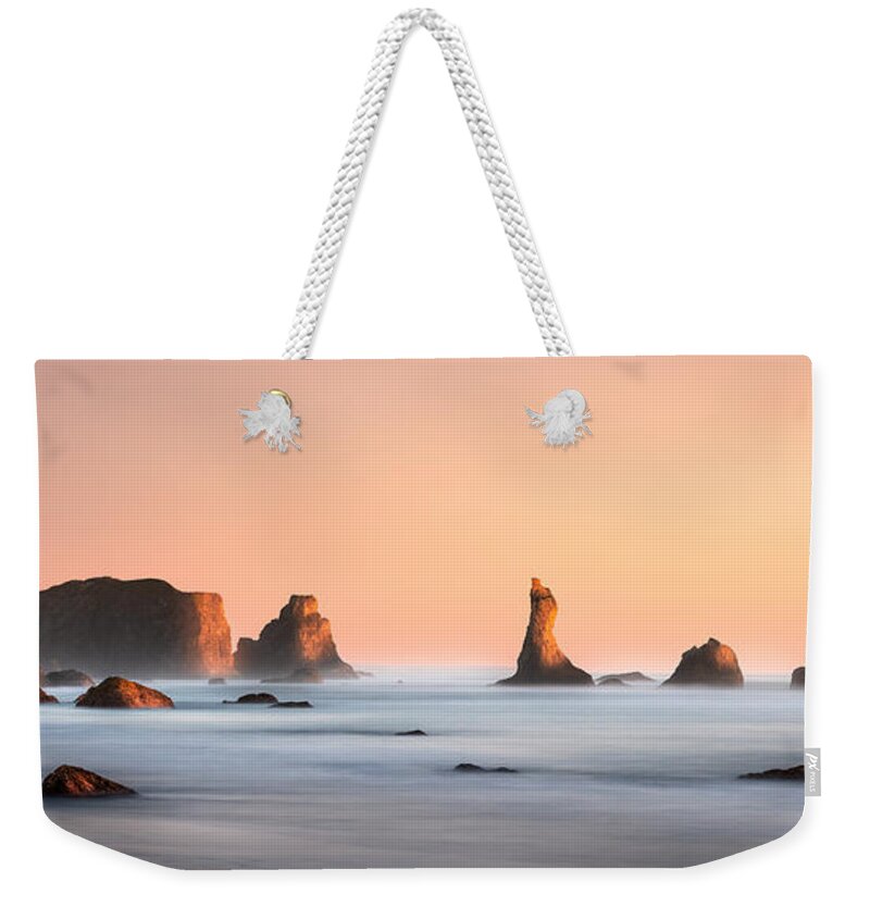 Bandon Beach Weekender Tote Bag featuring the photograph Bando Beach by Peter Boehringer