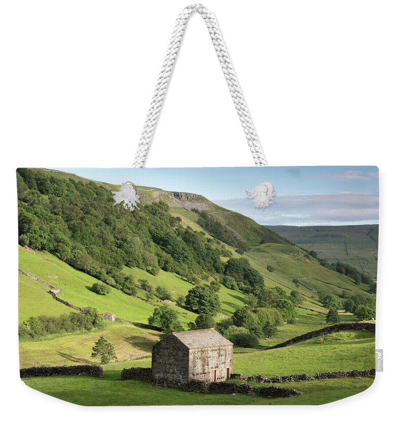Dales Weekender Tote Bag featuring the photograph Barn, Swaledale, England, UK by Sarah Howard
